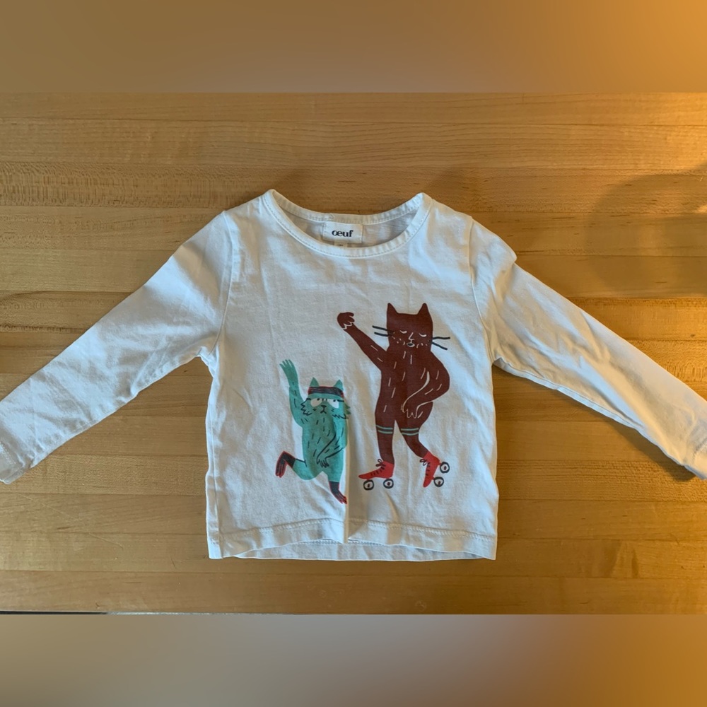 Oeuf long sleeved t-shirt 12 months